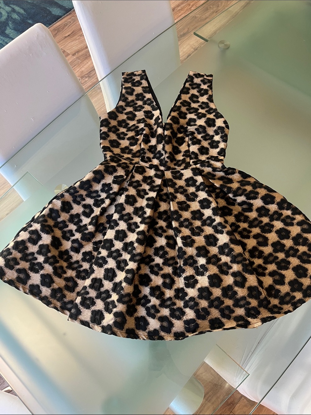 Xtaren Leopard Print Cocktail Dress